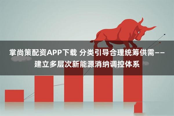 掌尚策配资APP下载 分类引导合理统筹供需——建立多层次新能源消纳调控体系