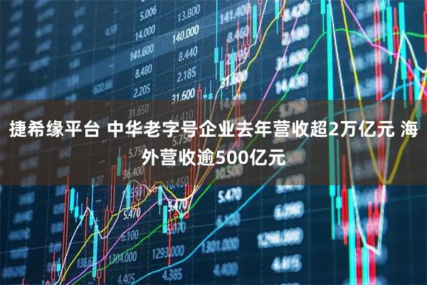 捷希缘平台 中华老字号企业去年营收超2万亿元 海外营收逾500亿元