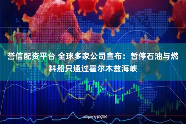 誉信配资平台 全球多家公司宣布：暂停石油与燃料船只通过霍尔木兹海峡